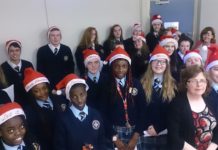 New Cross College Carol Singing in Cappagh Hospital DSC 0491