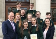 F.C.J. Bunclody team wins the Senior Energy Award 2018