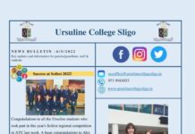 Ursuline Sligo Newsletter