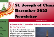 St Joseph’s Cluny – Christmas Newsletter