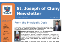St Joseph of Cluny, Newsletter, March 2023